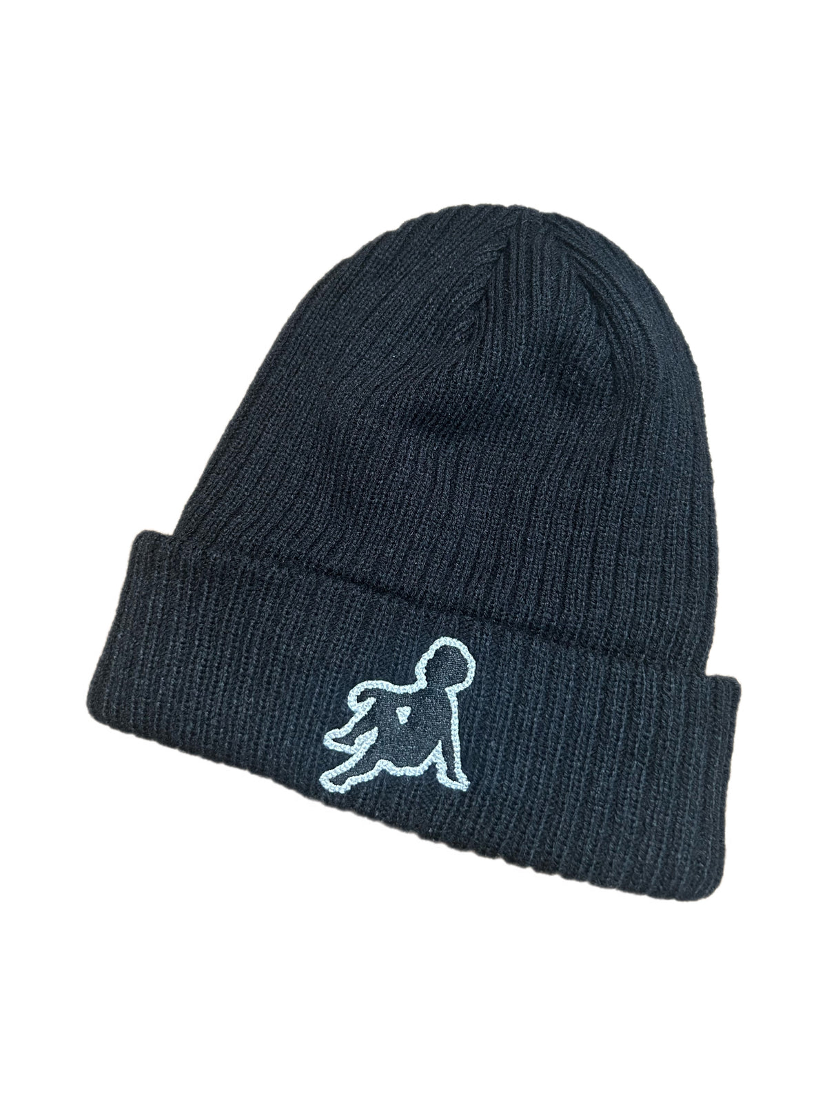 CRÈME DE LA SIEBS “LOGO” BEANIE (BLACK/GREY)