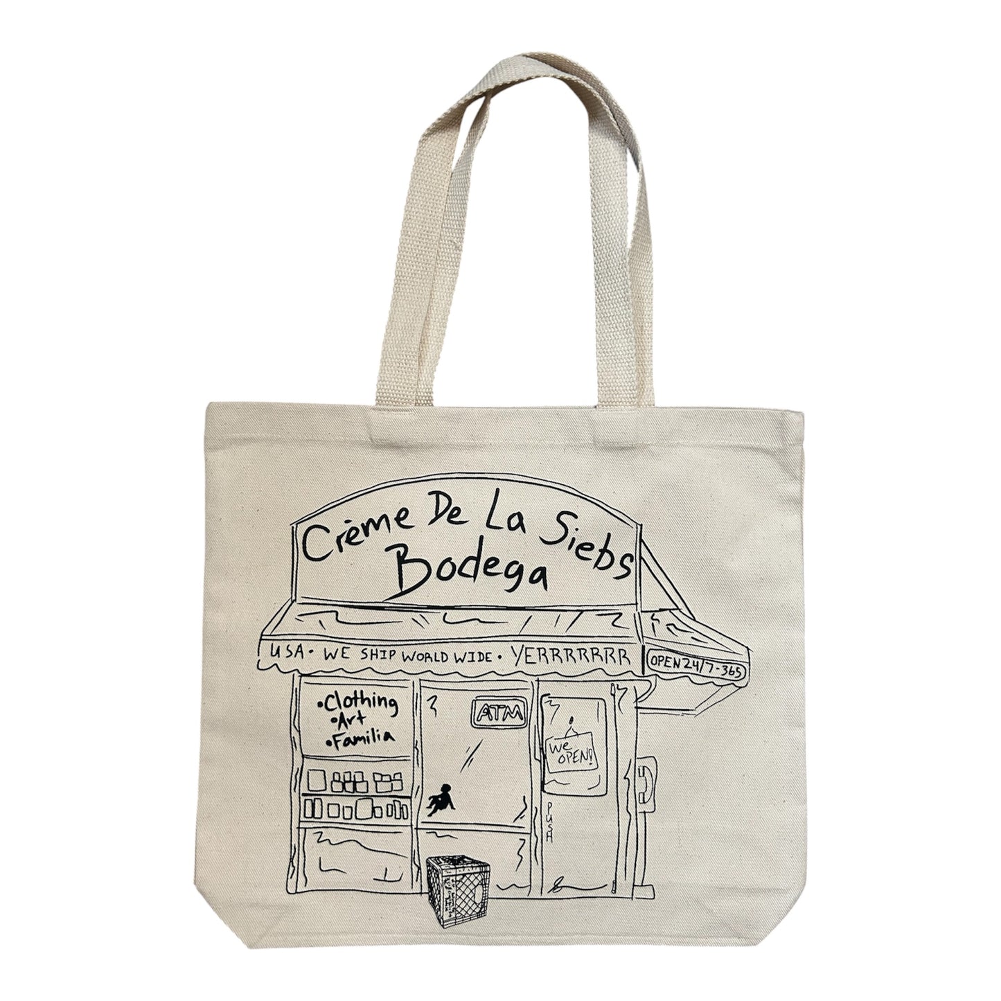 “CRÈME DE LA SIEBS BODEGA” TOTE BAG