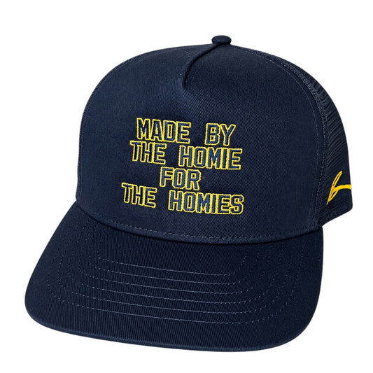 “MADE” SNAPBACK (GOLDEN YELLOW/NAVY)