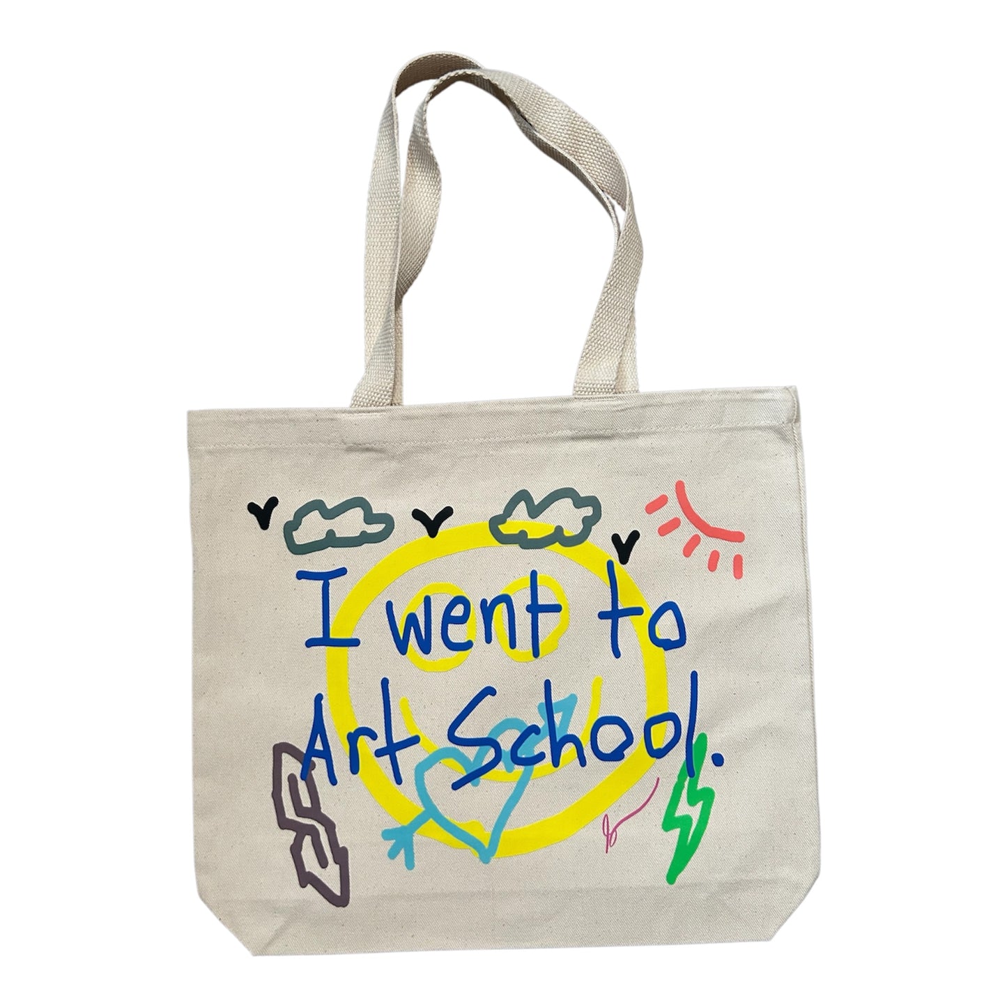 “I WENT TO ART SCHOOL” TOTE BAG