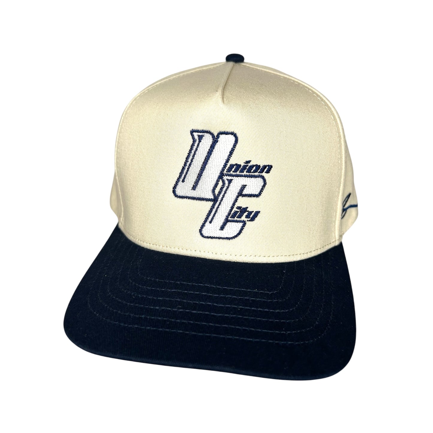 UNION CITY “UC” LOGO SNAPBACK (NAVY/NATURAL)