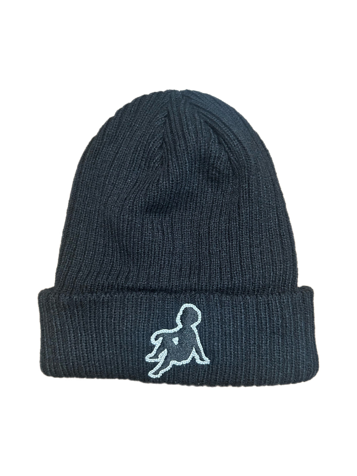 CRÈME DE LA SIEBS “LOGO” BEANIE (BLACK/GREY)